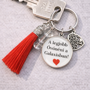 A legjobb Óvónéni.... - kulcstartó ásvánnyal - táska & tok - kulcstartó & táskadísz - kulcstartó - Meska.hu