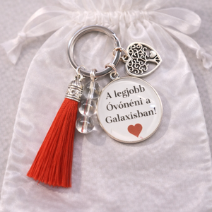 A legjobb Óvónéni.... - kulcstartó ásvánnyal - táska & tok - kulcstartó & táskadísz - kulcstartó - Meska.hu