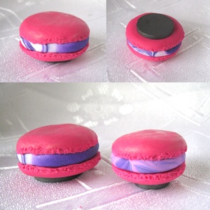 Macaron hűtőmágnes gyurmából -  - Meska.hu