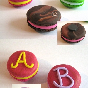 Macaron hűtőmágnes gyurmából -  - Meska.hu