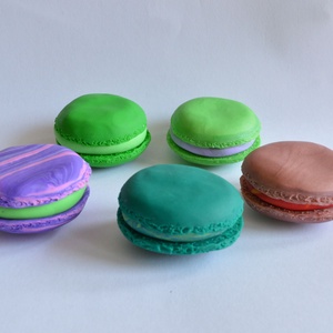 Macaron hűtőmágnes gyurmából -  - Meska.hu