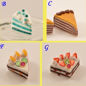 Miniatűr tortaszeletek babaházba -  - Meska.hu