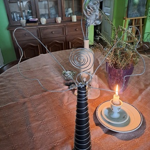 Angyal (42 cm) - karácsony - adventi díszek - adventi asztaldísz - Meska.hu