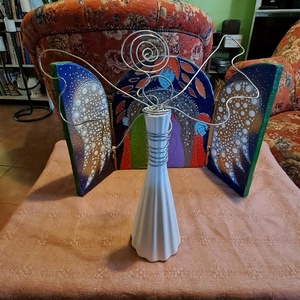 Angyal (40 cm) - karácsony - adventi díszek - adventi asztaldísz - Meska.hu