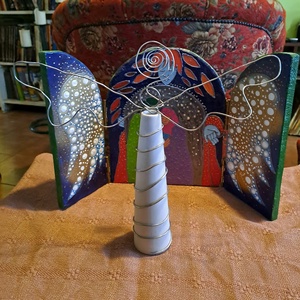 Angyal (35 cm) - karácsony - adventi díszek - adventi asztaldísz - Meska.hu