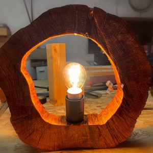 Design lámpa , Otthon & Életmód, Lámpa, Asztali lámpa, Famegmunkálás, Festett tárgyak, MESKA