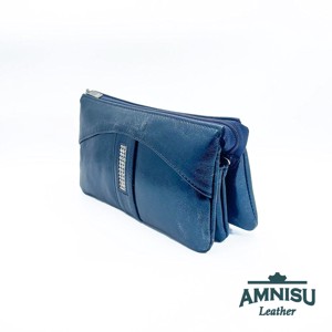 Acél kék egyenes kristály köves női pénztárca G6007 -  - Meska.hu