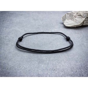Szerencsehozó fekete paracord bokalánc, Ékszer, Karkötő, , MESKA