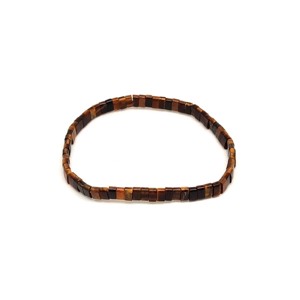 Tigrisszem téglalap szemes karkötő 5x3mm - Meska.hu