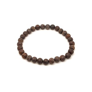 Bronzit matt ásvány karkötő golyós 6mm, Ékszer, Karkötő, Ásványkarkötő, , MESKA
