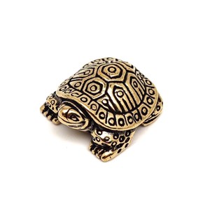 Sárgaréz figura teknős 2x2,5cm, Otthon & Életmód, Dekoráció, Dísztárgy, , MESKA