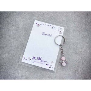 Szeretlek kulcstartó szerettednek rózsakvarccal, Táska & Tok, Kulcstartó & Táskadísz, Kulcstartó, , MESKA