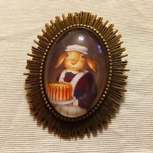 Nyuszis bross, Ékszer, Kitűző és Bross, Kitűző, Ékszerkészítés, MESKA