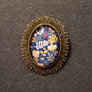 Virágos bross - ékszer - kitűző és bross - kitűző - Meska.hu