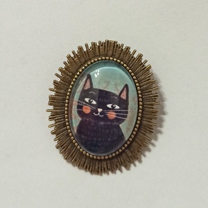 Cicás bross - ékszer - kitűző és bross - kitűző - Meska.hu