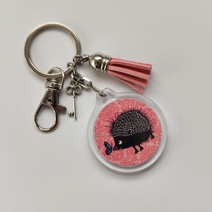 Sünis kulcstartó, Táska & Tok, Kulcstartó & Táskadísz, Kulcstartó, Fotó, grafika, rajz, illusztráció, Ékszerkészítés, MESKA