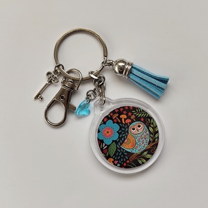 Baglyos kulcstartó, Táska & Tok, Kulcstartó & Táskadísz, Kulcstartó, Fotó, grafika, rajz, illusztráció, Ékszerkészítés, MESKA