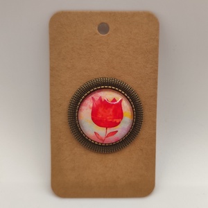 Tulipános bross - Meska.hu