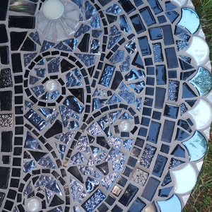 Jin-yang üvegmozaik kép - otthon & életmód - dekoráció - kép & falikép - mozaik kép - Meska.hu