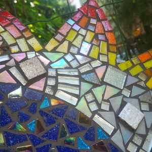 Nap, hold, csillag-üvegmozaik kép - otthon & életmód - dekoráció - kép & falikép - mozaik kép - Meska.hu