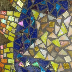 Nap, hold, csillag-üvegmozaik kép - otthon & életmód - dekoráció - kép & falikép - mozaik kép - Meska.hu