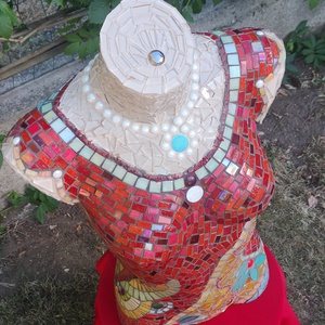 A Táncosnő-mozaik torzó - otthon & életmód - dekoráció - dísztárgy - Meska.hu