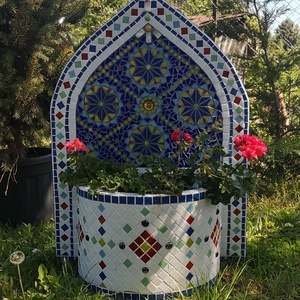 Marrakesh kerti mozaik kút, Otthon & Lakás, Ház & Kert, Kerti dísz, Mozaik, MESKA