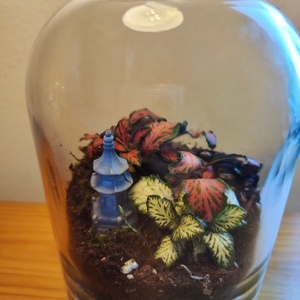 Florárium újrahasznosított gines üvegből - otthon & életmód - dekoráció - asztal és polc dekoráció - florárium, terrárium - Meska.hu