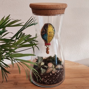 Florárium hőlegballonnal, Otthon & Életmód, Dekoráció, Asztal és polc dekoráció, Florárium, terrárium, Mindenmás, MESKA