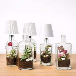 Florárium lámpás - otthon & életmód - dekoráció - asztal és polc dekoráció - florárium, terrárium - Meska.hu