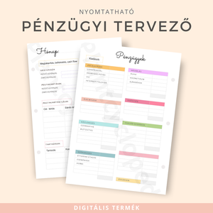 Nyomtatható Pénzügyi Tervező  A Tudatos Pénzügyekért - Meska.hu