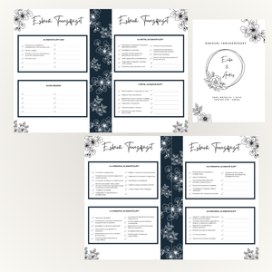 Nyomtatható Esküvői Tervezőfüzet  Átlátható Útmutató a Nagy Nap Szervezéséhez - otthon & életmód - papír, írószer - naptár & tervező - Meska.hu