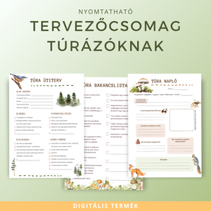 Nyomtatható Túraterv és Túranapló Csomag - otthon & életmód - papír, írószer - naptár & tervező - Meska.hu