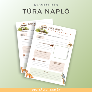 Nyomtatható Túranapló  Kalandnapló Túrázóknak és Természetjáróknak - Meska.hu