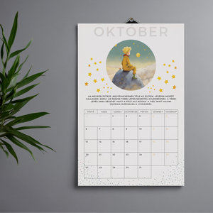 A Kisherceg 2026-os Nyomtatható Falinaptár � Inspiráló Idézetek és Varázslatos Illusztrációk - otthon & életmód - papír, írószer - naptár & tervező - Meska.hu