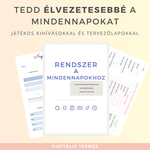 Otthon, ami működik - Játékos kihívásokkal és tervezőlapokkal a könnyebb mindennapokhoz, Otthon & Életmód, Papír, írószer, Naptár & Tervező, Fotó, grafika, rajz, illusztráció, MESKA