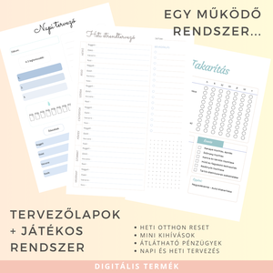Otthon, ami működik - Játékos kihívásokkal és tervezőlapokkal a könnyebb mindennapokhoz - otthon & életmód - papír, írószer - naptár & tervező - Meska.hu