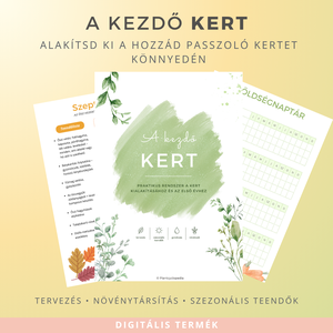 Kertésznapló � Tervezőcsomag kezdő kertészeknek, Otthon & Életmód, Papír, írószer, Naptár & Tervező, Fotó, grafika, rajz, illusztráció, MESKA