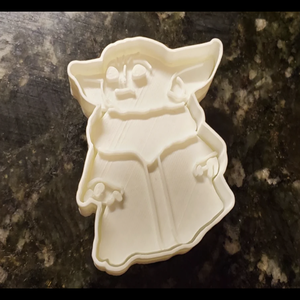 Baby Yoda sütiforma, sütikiszúró 2 részes - otthon & életmód - konyhafelszerelés, tálalás - sütés, főzés - sütikiszúró - Meska.hu