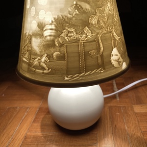 Egyedi képes asztali lámpa lithophan - otthon & életmód - lámpa - asztali lámpa - Meska.hu