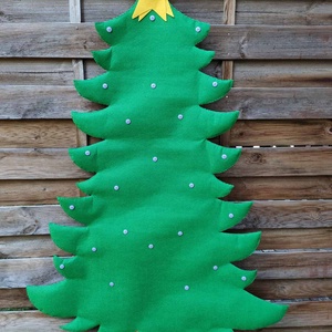 Filc díszíthető fenyő - karácsony - adventi díszek - adventi naptár - Meska.hu