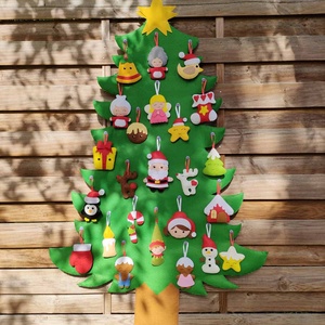 Filc díszíthető fenyő, Karácsony, Adventi díszek, Adventi naptár, Varrás, MESKA