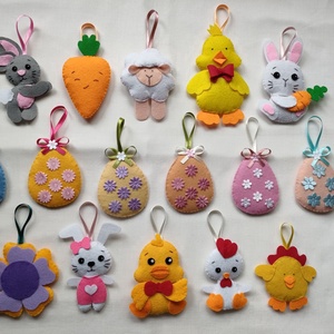 Húsvéti díszek I., Otthon & Életmód, Dekoráció, Fali és függő dekoráció, Függődísz, Varrás, MESKA