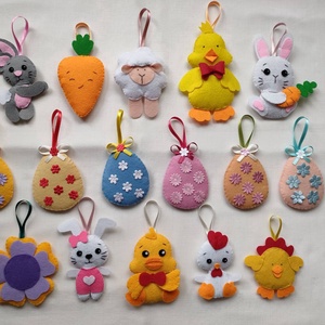 Húsvéti díszek I., Otthon & Életmód, Dekoráció, Fali és függő dekoráció, Függődísz, Varrás, MESKA