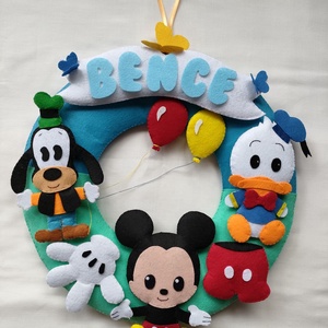 Mickey babaszoba dekoráció választható névvel - Meska.hu