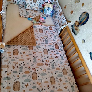 Sünis-nyuszis baba ágynemű szett, Otthon & Lakás, Babaszoba, gyerekszoba, Baba ágynemű, Varrás, MESKA