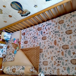 Sünis-nyuszis baba ágynemű szett, Otthon & Életmód, Babaszoba, gyerekszoba, Baba ágynemű, Varrás, MESKA