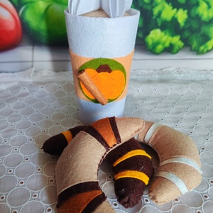 Kávé és croissant II., Játék & Sport, Gyerekkonyha, Játék ételek, Varrás, MESKA