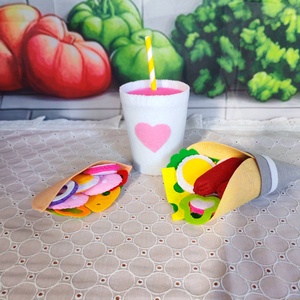 Wrap és taco üdítővel , Játék & Sport, Gyerekkonyha, Játék ételek, Varrás, MESKA