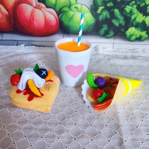 Wrap és amerikai palacsinta üdítővel, Játék & Sport, Gyerekkonyha, Játék ételek, Varrás, MESKA